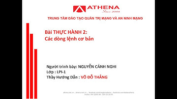 Athena | Bài thực hành 2 Các dòng lệnh cơ bản - LPI-1 - Nguyễn Cảnh Nghi