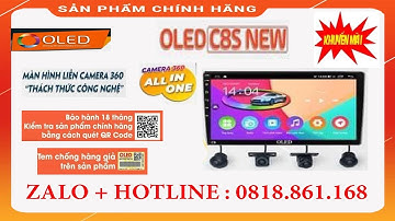 Màn Hình Android OLED C8S Tích Hợp Camera 360 Chính Hãng Giá Rẻ
