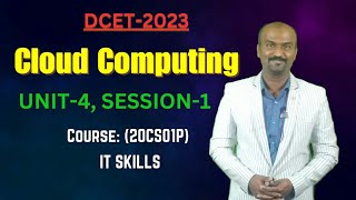 IT SKILLS | CLOUD COMPUTING | UNIT-4 SESSION-1| DIPLOMA CET | 2023 | KANNADA | DCET | SaaS | PaaS |