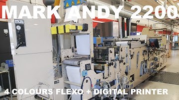 Mark Andy 2200 4 colors Flexo + digital printer