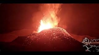 Eruption volcano iceland Fagradalsfjall Friday 30th 2021