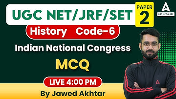 SET Exam Preparation/UGC Net History Paper -2 I   Indian National Congress MCQ I UGC Net June 2023