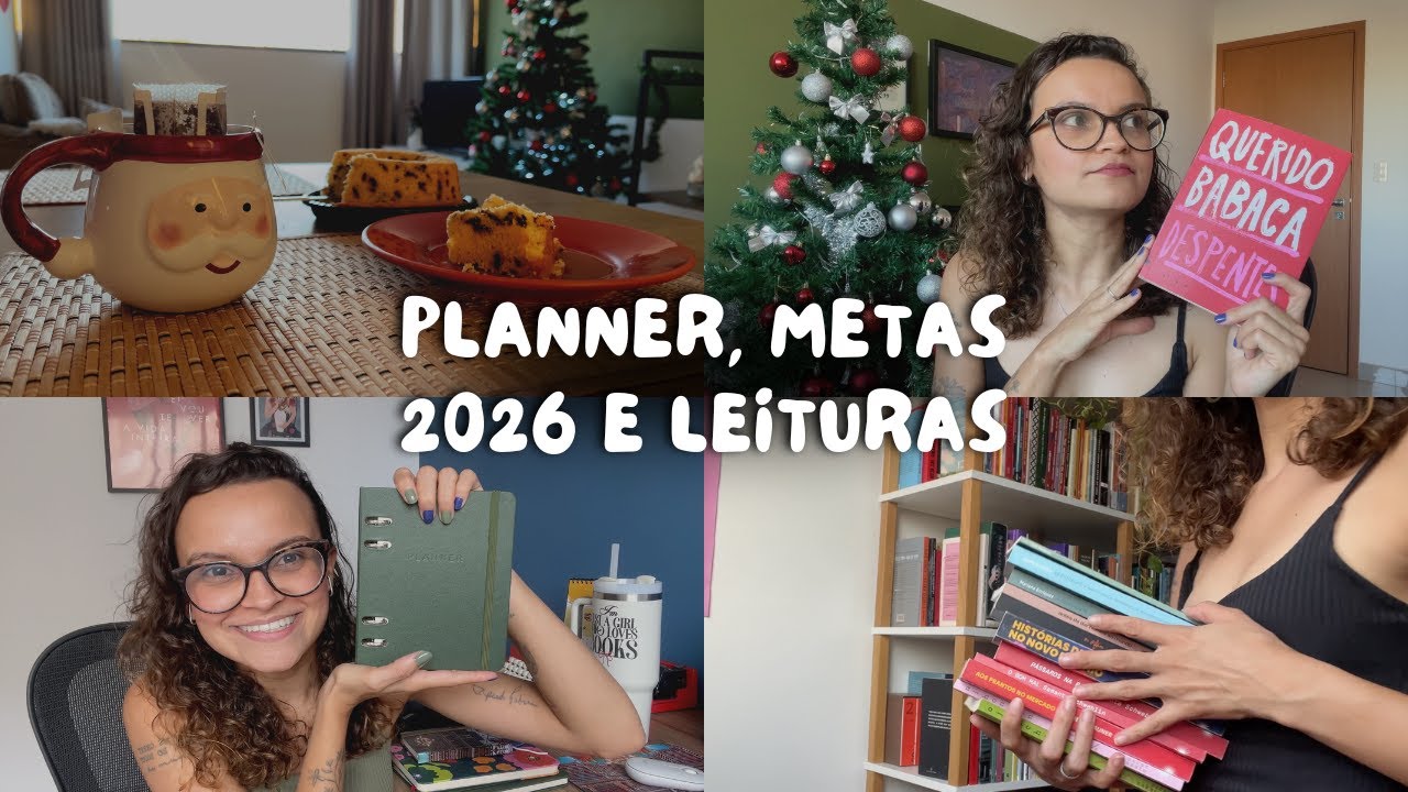 vlog de leitura // organização e metas pra 2026 + últimas leituras do ano