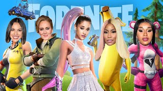 Celebrities play Fortnite