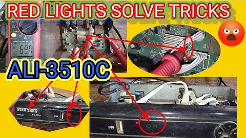 F1F2 Ali3510c Red Light Problem Solution of dead receiver 110% ok Urdu Hindi | Ali3510c red Light