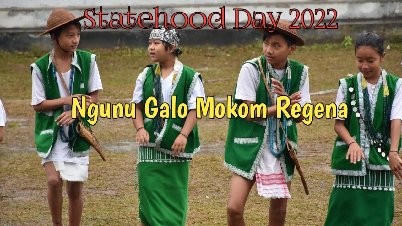 Ngunu Galo Mokom Regena dance performed by Little boys  girls of Basar  36th Statehood Day 2022