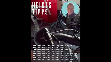 Yamaha Display C Sprache einstellen