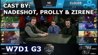 CLG vs C9 - Cast by Nadeshot, Prolly \& Zirene (NA LCS Lounge) | Week 7 Day 1 S8 NA LCS Spring 2018