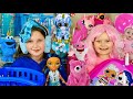 Pink vs blue riddle challenge with sisters play toys