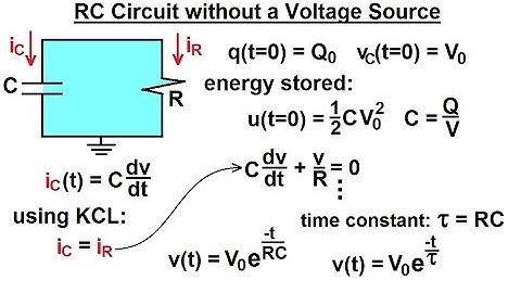 Electrical Engineering: Ch 8: RC & RL Circuits (2 of 43) RC Circuit without Voltage Source