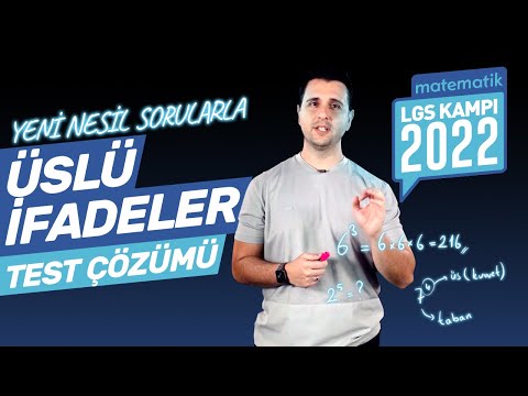 Üslü İfadeler Yeni Nesil Soru Çözümü (LGS Tarzı) 8. Sınıf Matematik LGS 2022 Kampı | Ozan Alper #2