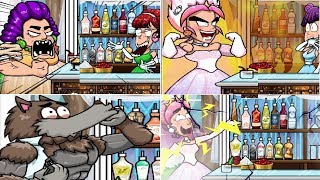Bartender The Wedding Y8 - All 18 Endings Game, All Reactions, All recipes (Crazy Game) screenshot 3