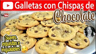 GALLETAS CON CHISPAS DE CHOCOLATE | Vicky Receta Facil