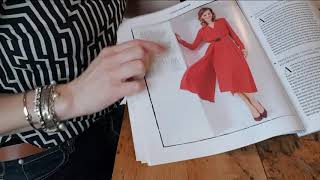 ASMR | showing Burda style Magazine | soft spoken Swedish accent| page flipping | paper sounds screenshot 5
