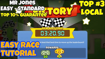 Mr Jones | Bloons TD 6 (BTD6) Easy Race Tutorial/Guide (Mobile Friendly, No Micro)