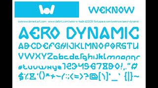 aero dynamic font