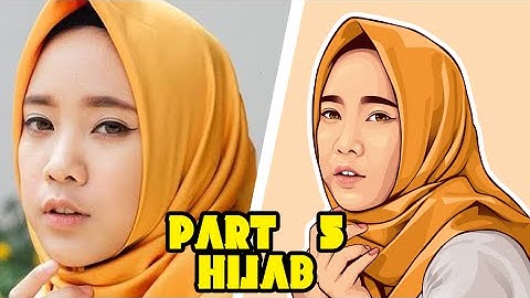 Part #5 HIJAB | Vector Vexel Portrait Tutorial