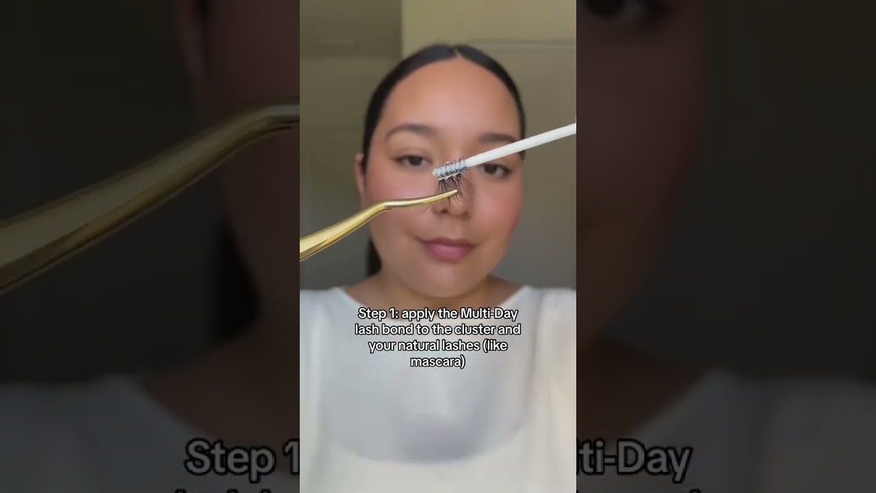 how to apply DIY lash extensions