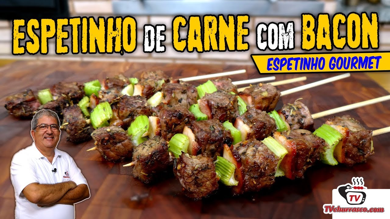 Espetinhos de Carne com Legumes