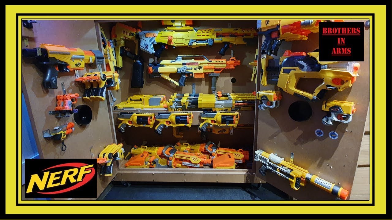 Nerf N Strike Custom Gun Cabinet Youtube