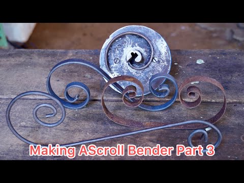 Making a Scroll Bender || Homemade Metal Scroll Bender Iron Projects