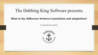 What Is The Difference Between Translation And Adaptation (Case Study)