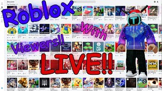 Roblox With Viewers!! LIVE!! #spinthewheel