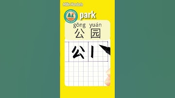 PARK in Chinese⎮Write Chinese Characters⎮Hanzi⎮HSK  #chinesehandwriting #learnmandarinchinese