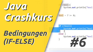 Java Crashkurs für Anfänger in 3 Std [6/21] | BEDINGUNG (IF-ELSE)