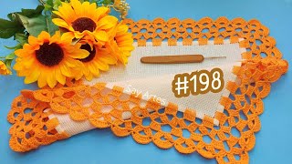 #198 Puntilla naranja Muy Bonita Y Fácil de hacer WooW | Say Artes