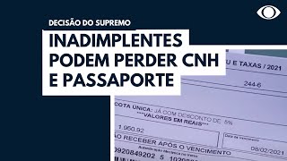 Inadimplentes podem perder CNH e passaporte