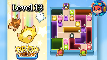 Drop the cat Level 13 – Puzzle Game Walkthrough & Solutions | Mobile Gameplay 
