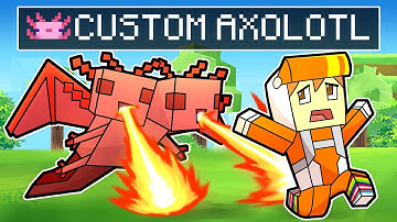 Minecraft but there are CUSTOM AXOLOTLS