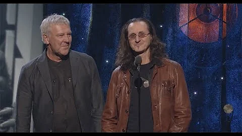Alex Lifeson & Geddy Lee of Rush Induct Yes into the Rock & Roll Hall of Fame - 2017