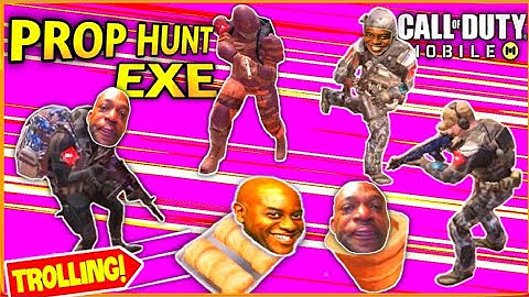 Prop Hunt 4 vs 1 funny moment |COD Mobile EXE | Ep #26 | prop hunt exe | Trolling on Prop Hunt .
