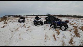 X3s and Grizzly 700s out Throwing Snow!