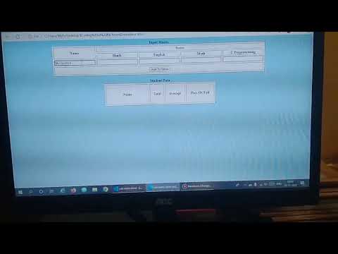 Report card using HTML, CSS,  and JavaScript..|||