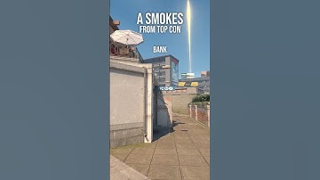 CS2 Overpass A Smokes from Top Con #cs2 #counterstrike2 #shorts
