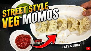 Juicy & super soft veg momos at home! 🤤 Quick steamed momos Recipe screenshot 1