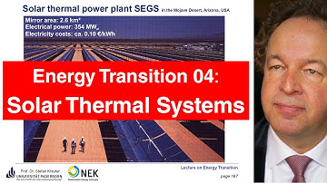 Lecture 04 Energy Transition - Solar thermal energy