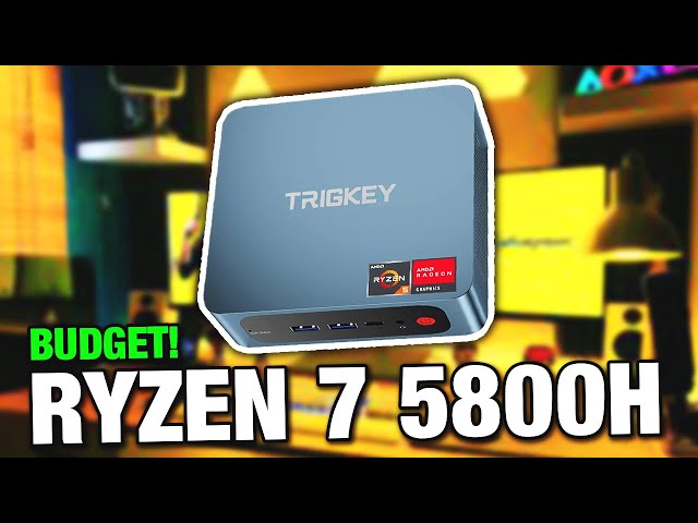 TRIGKEY Mini Ordinateur 6 cœurs 12 Fils PC de Bureau Ryzen 5 5560 (jusqu'à  4