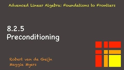 8.2.5 Preconditioning