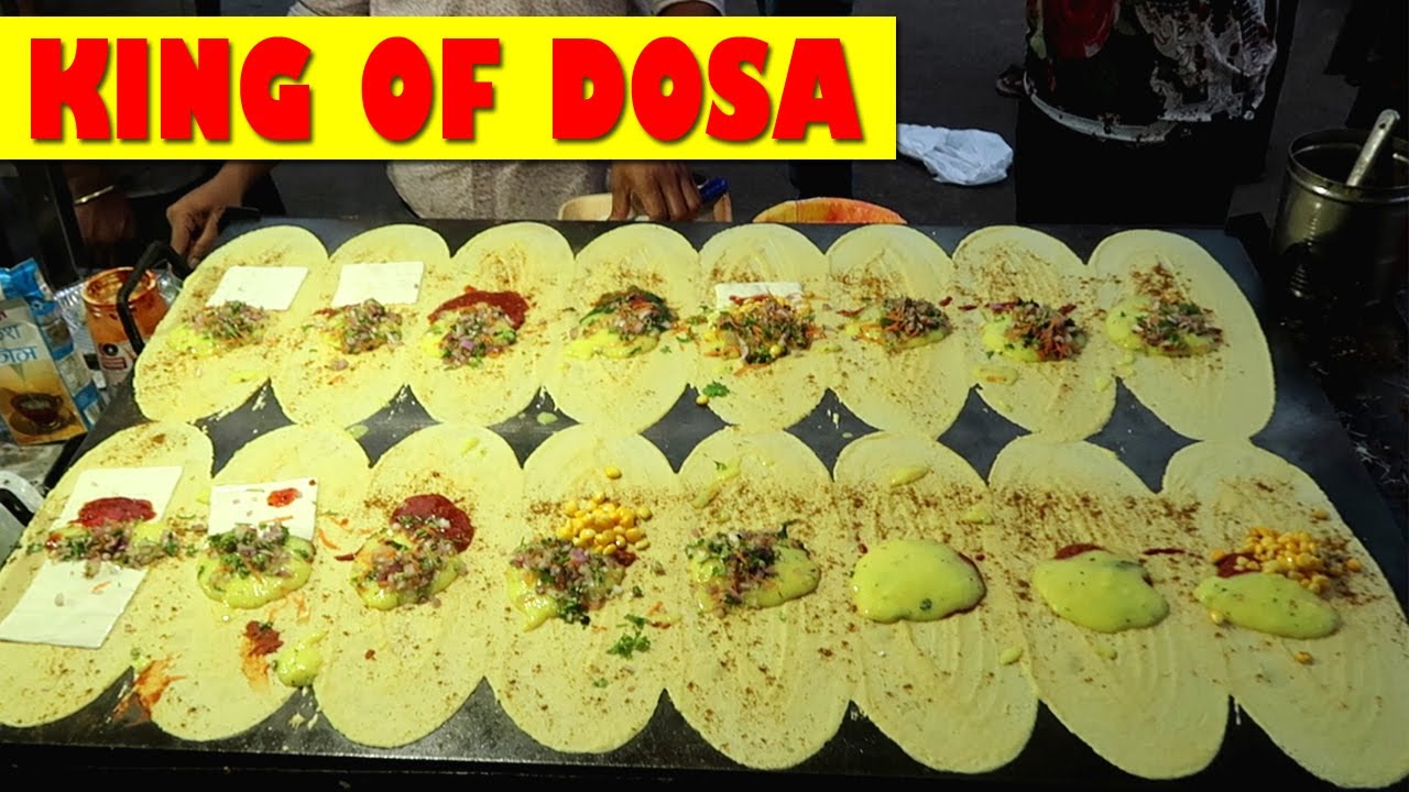 16 Dosa Making in 9 Min | King of Dosa | Ram Ki Bandi | Hyderabad Famous Dosa | Street Food | Famous | Street Food Zone