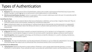 One, Two Way Authentication, EndtoEnd and Intermediate Authentication, Types of Authentication