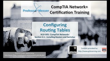 Configuring Routing Tables - CompTIA Network+ N10-005: 2.1