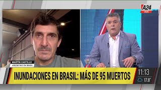 🔴Inundaciones en Brasil: "Tenía un restaurante de comidas argentinas pero lo perdí"