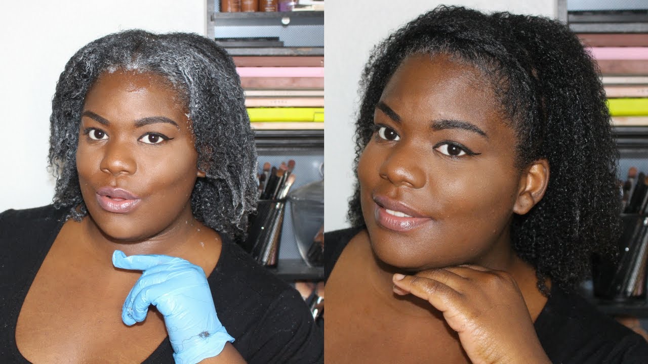 I Texlaxed My Natural Hair Demo Review Youtube