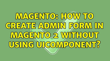 Magento: How to create Admin form in Magento 2 without using Uicomponent?