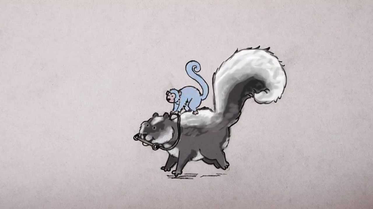 Monkey Skunk Rabbit skunk and monkey - YouTube