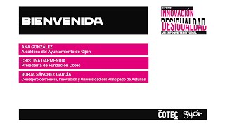 01- BIENVENIDA | 2º Foro de Innovación y Desigualdad |